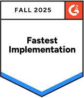 Fall 2025 Fastest Implementation badge