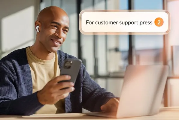 RingCentral's calling feature on mobile app