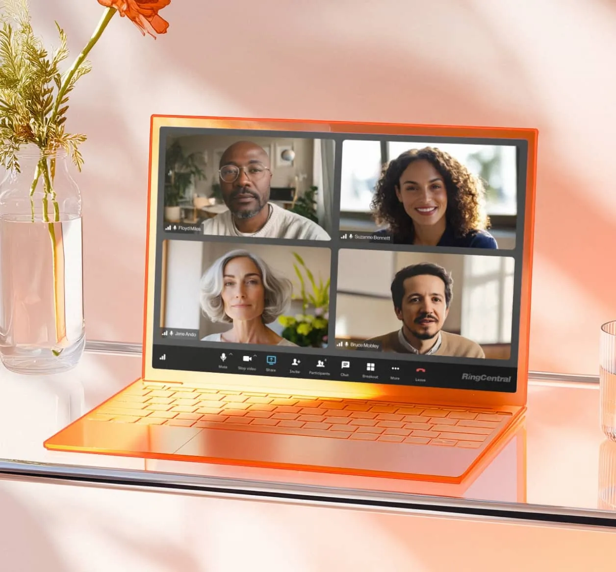 Ongoing RingCentral video meeting 
