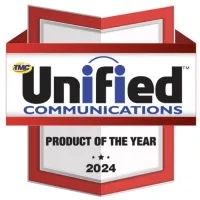 The Unified Communications Product of the Year 2024 Award badge