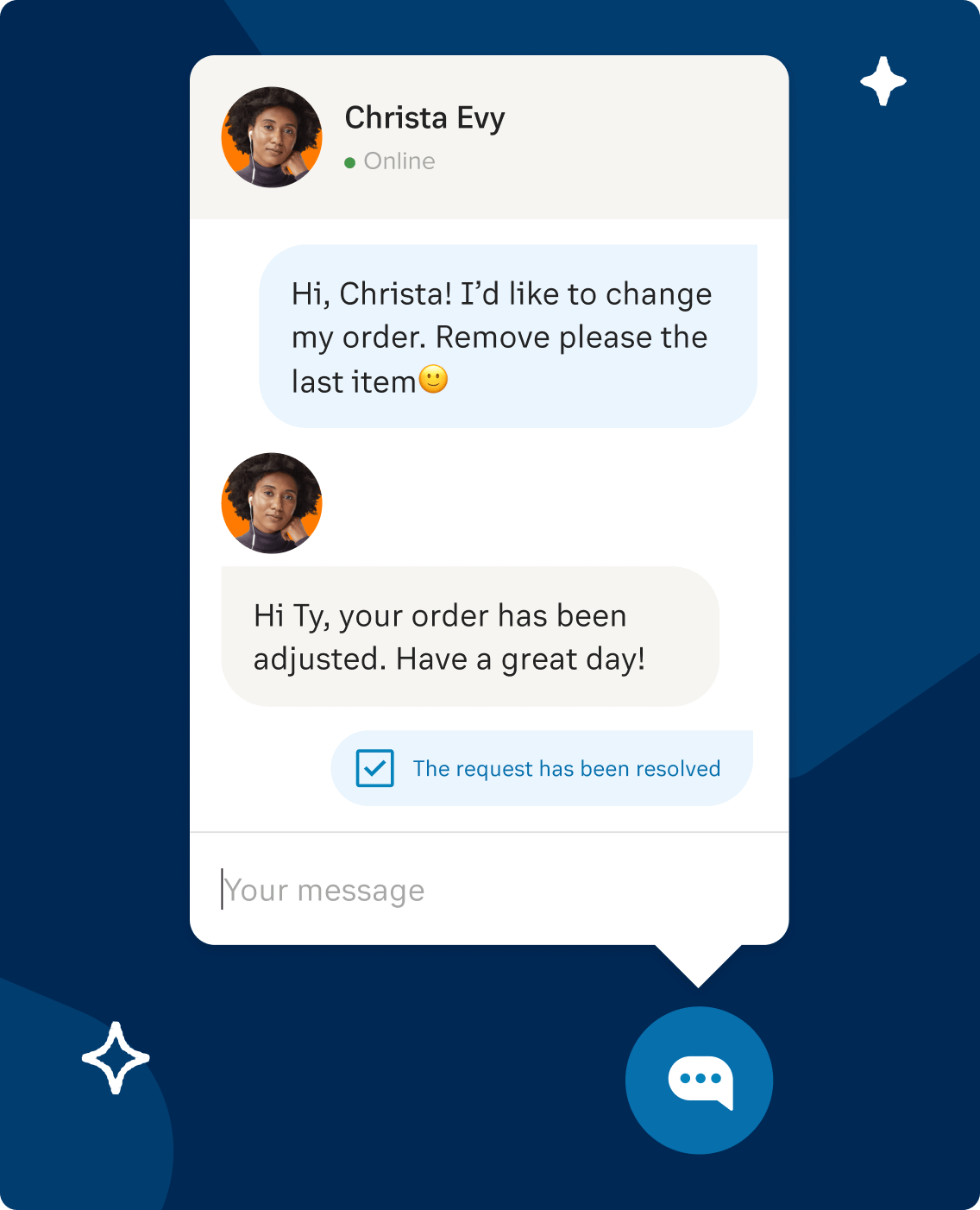Screenshot of a conversation within the RingCentral app