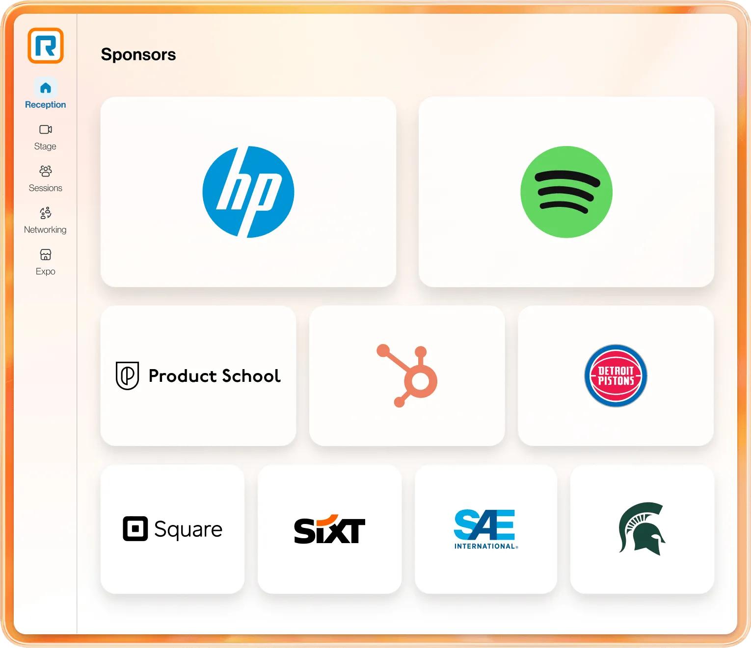 Library of past events attended via RingCentral Events