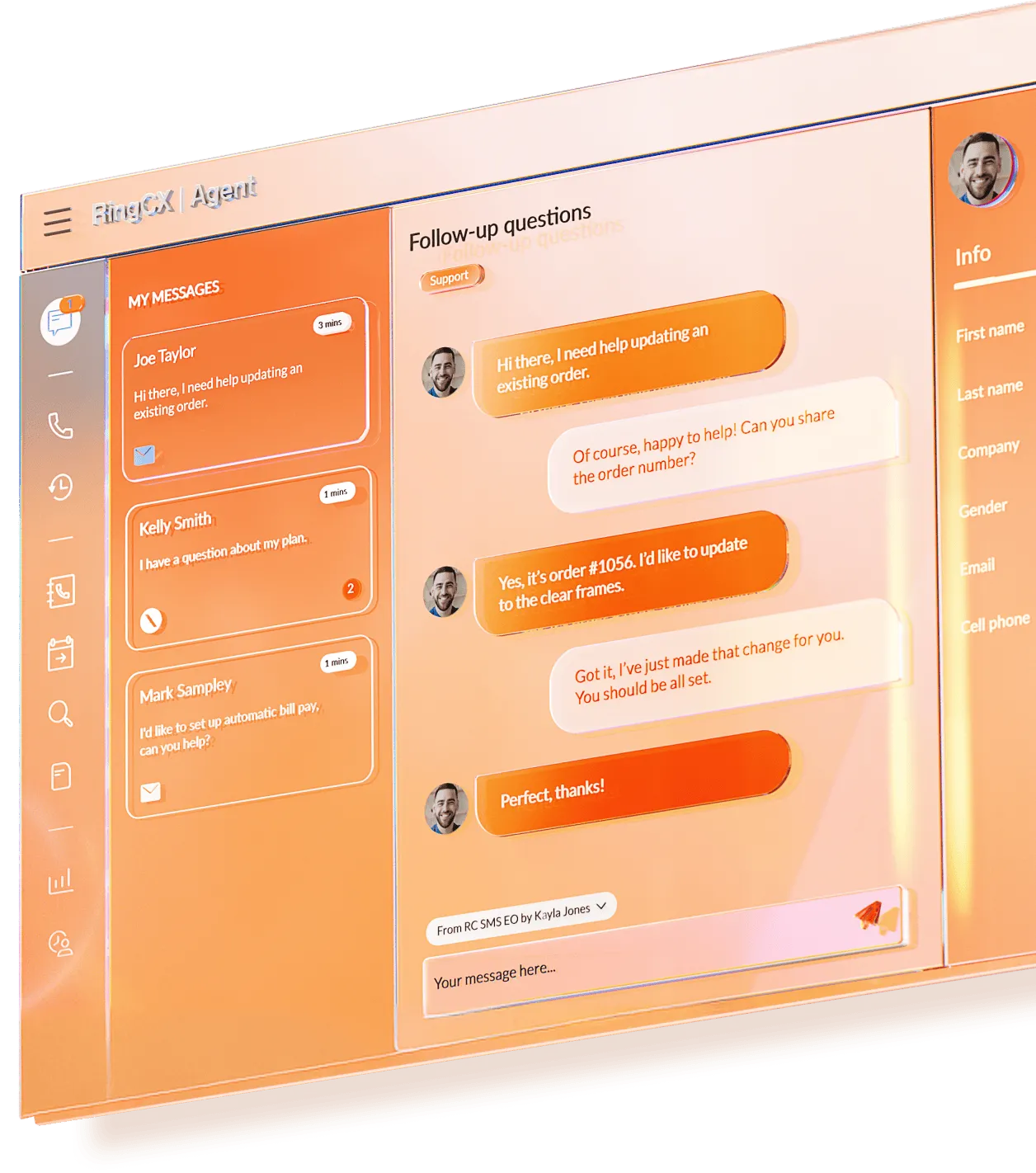 The AI Notes feature of the RingCentral RingSense AI