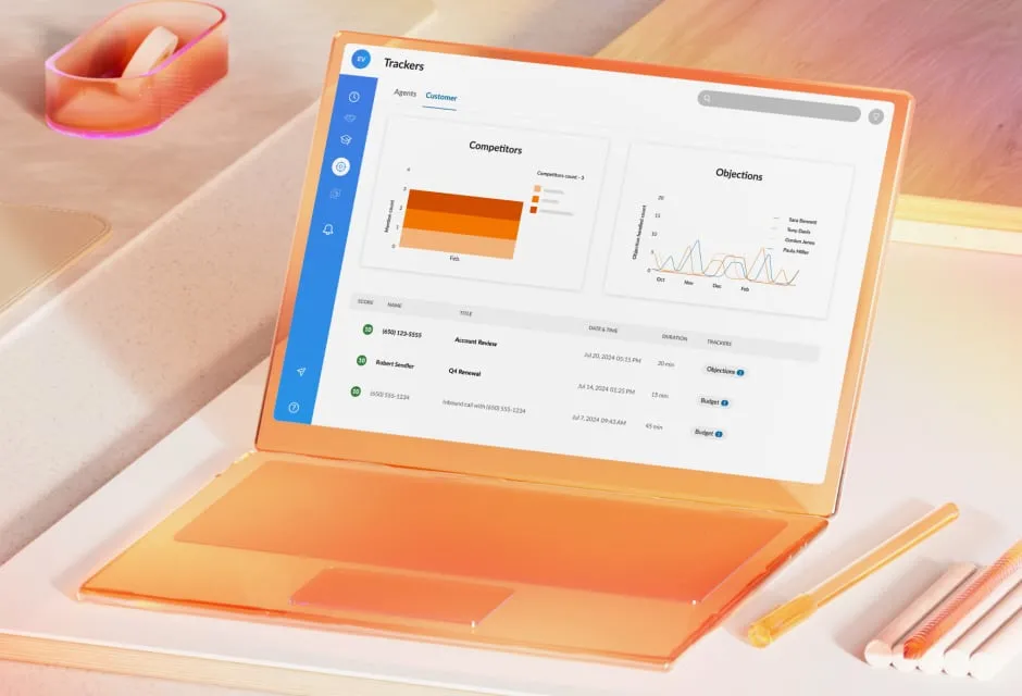 Open notebook showing the RingCX Agent user interface